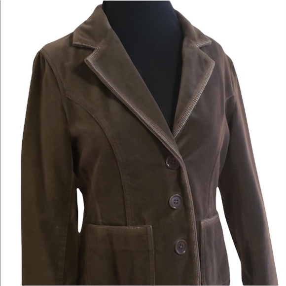 Boden Velvety Chocolate Brown Jacket Blazer 10 - Picture 5 of 11